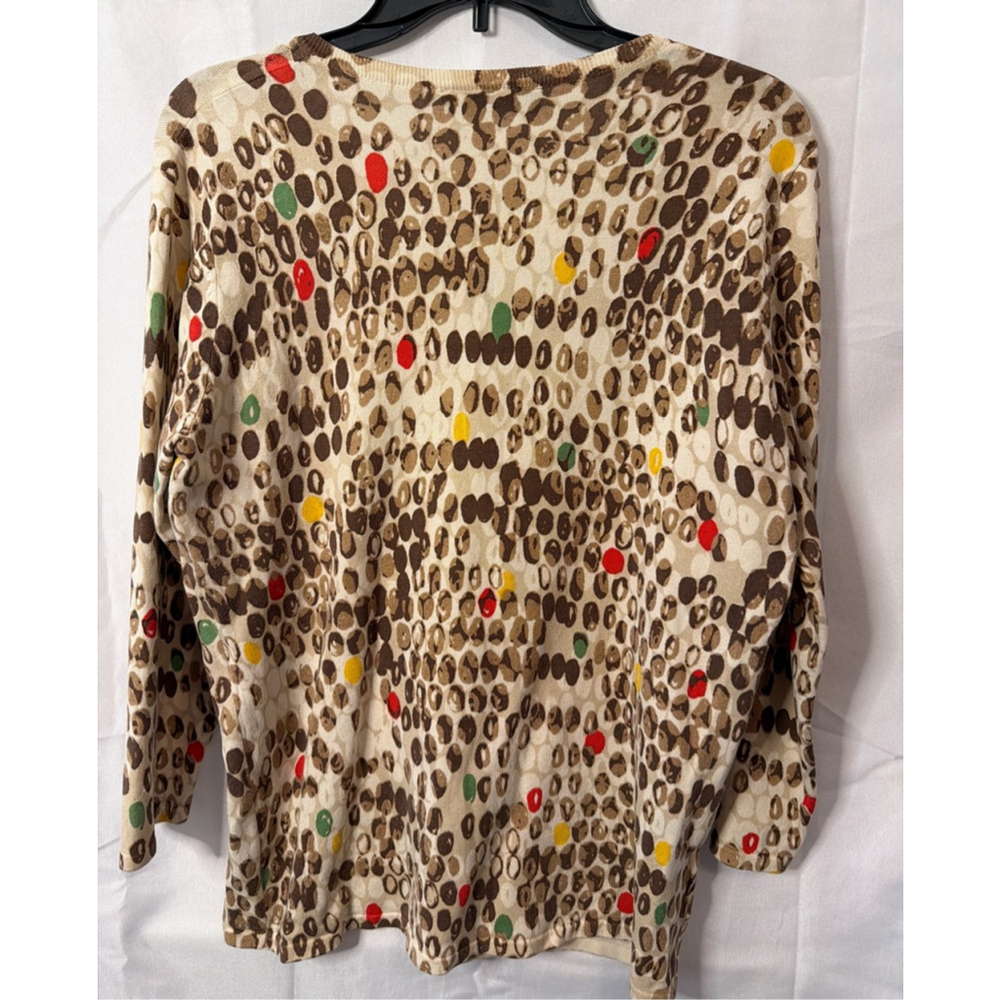Women's Evan-Picone Silk Blend Fine Gauge Cardigan Sweater Size M - Picture 6 of 6